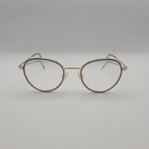 Warby Parker Walsh 5000 Eyeglasses Frames Only 49-20-145 Polished Gold Round
